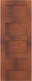 Flat  Panel   San  Diego  Mahogany  Doors
